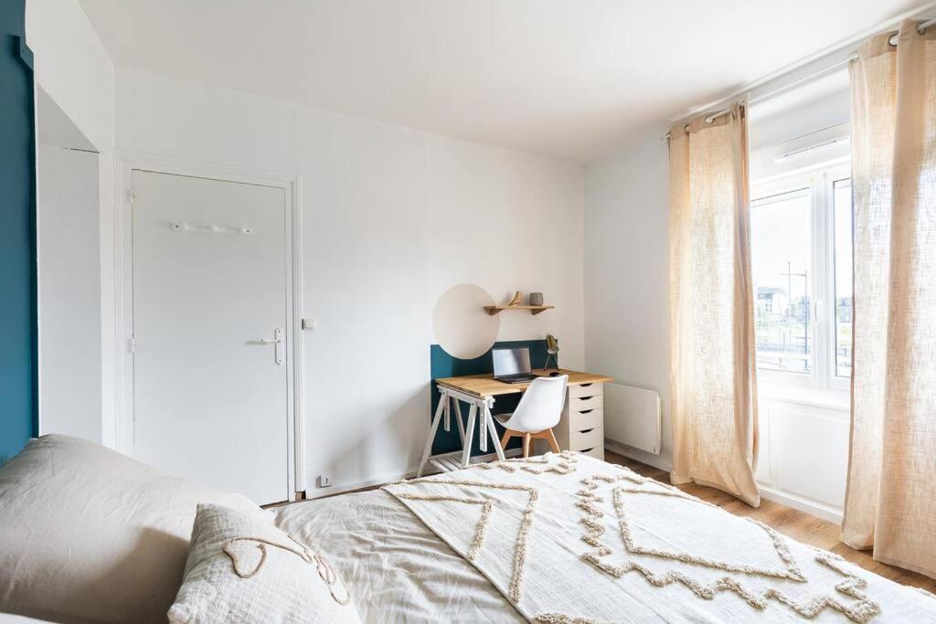 La Clef - Appartement Proche Centre Et Gare Saint-Brieuc Eksteriør bilde